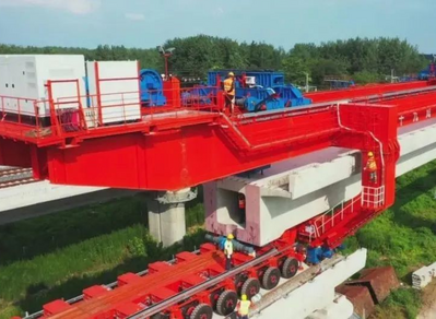 宁淮城际铁路引入淮安东同步实施工程进入线上铺架阶段